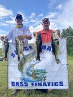 Karl Kearcher and Brian Davidson with 19.63 pounds at East Lake Toho