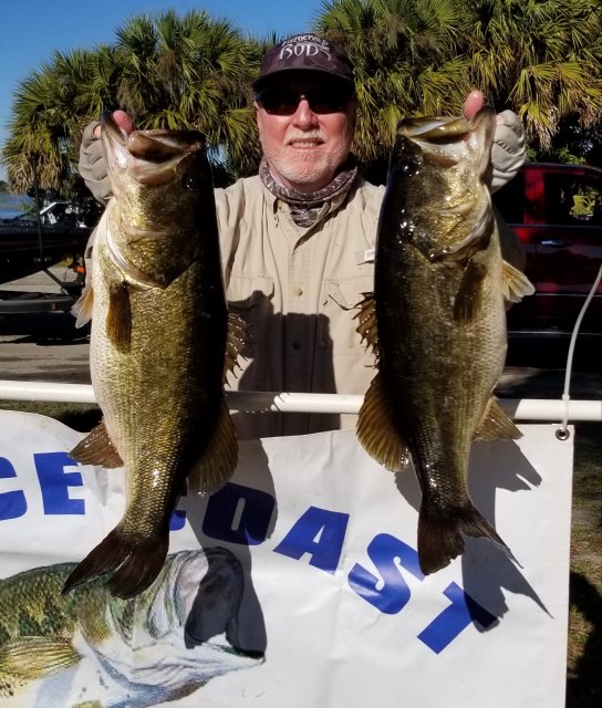 4: Mike Calloway with a 9.49 pound bass on Lake Kissimmee 01/30/2022