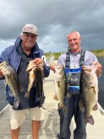 A: Brian Cole and Bill Groseclose with 20.22 pounds on Three Forks Marsh 04/24/2022